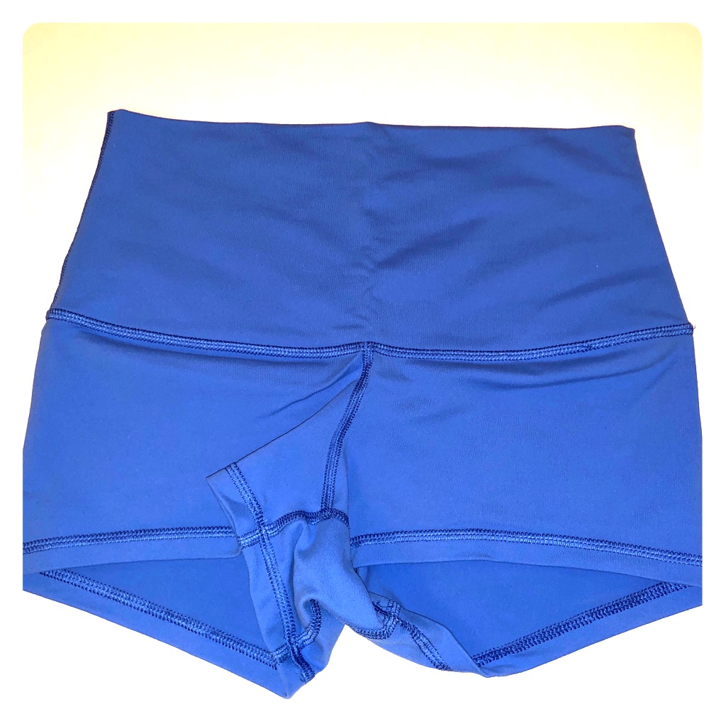 Lululemon Athletica Royal Blue High-Waist Athletic Shorts